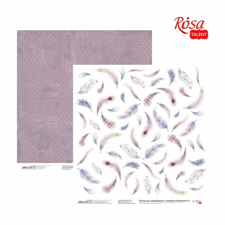 Scrapbookingové papíry 30,48 x 30,48 cm Emoce a romantika – No. 5