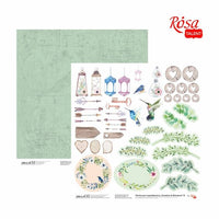 Scrapbookingové papíry 30,48 x 30,48 cm Emoce a romantika – No. 8