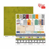 Scrapbookingové papíry 30,48 x 30,48 cm Make your journey – No. 6