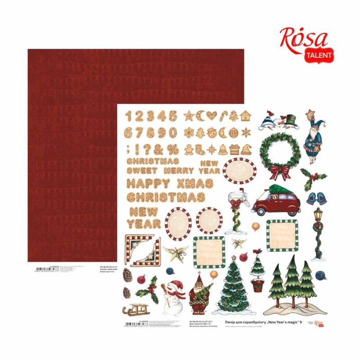 Scrapbookingové papíry 30,48 x 30,48 cm New Years magic – No. 9