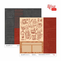 Scrapbookingové papíry 30,48 x 30,48 cm Kniha receptů – No. 5