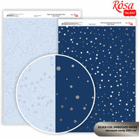 Scrapbookingové papíry Drops A4 – strieborné bodky 2