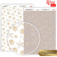 Scrapbookingové papíry Drops A4 – zlaté bodky 1