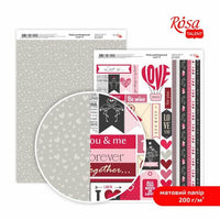 Scrapbookingové papíry Love A4 – No. 8