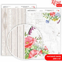 Scrapbookingové papíry Wild Flowers A4 – No. 3