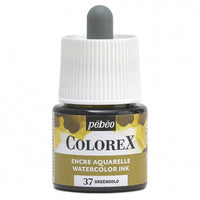 Pebeo Colorex tekutý akvarel 45 ml – Zeleno-zlatá