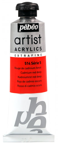 Pebeo Artist akrylová barva 37 ml – Kadmium červené tmavé