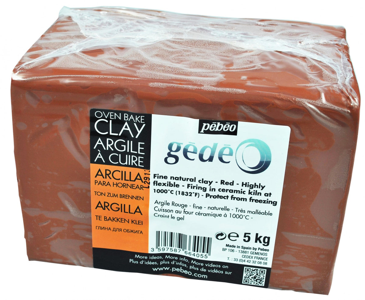 Pebeo Gédéo hrnčířská hlína 5 kg červená – 5 kg červená