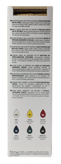 PEBEO Porcelaine 150 sada barev na porcelán 6 x 20 ml