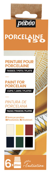 PEBEO Porcelaine 150 sada barev na porcelán 6 x 20 ml