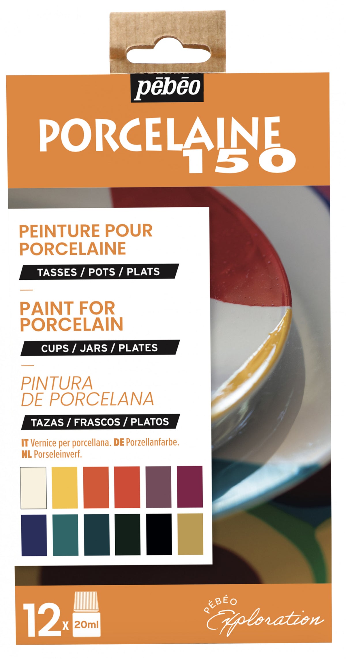 Pebeo Porcelaine 150 sada barev na porcelán 12 x 20 ml Exploration 1