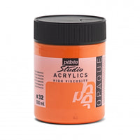 Pebeo Studio akrylová barva 500 ml – Kadmiová oranžová