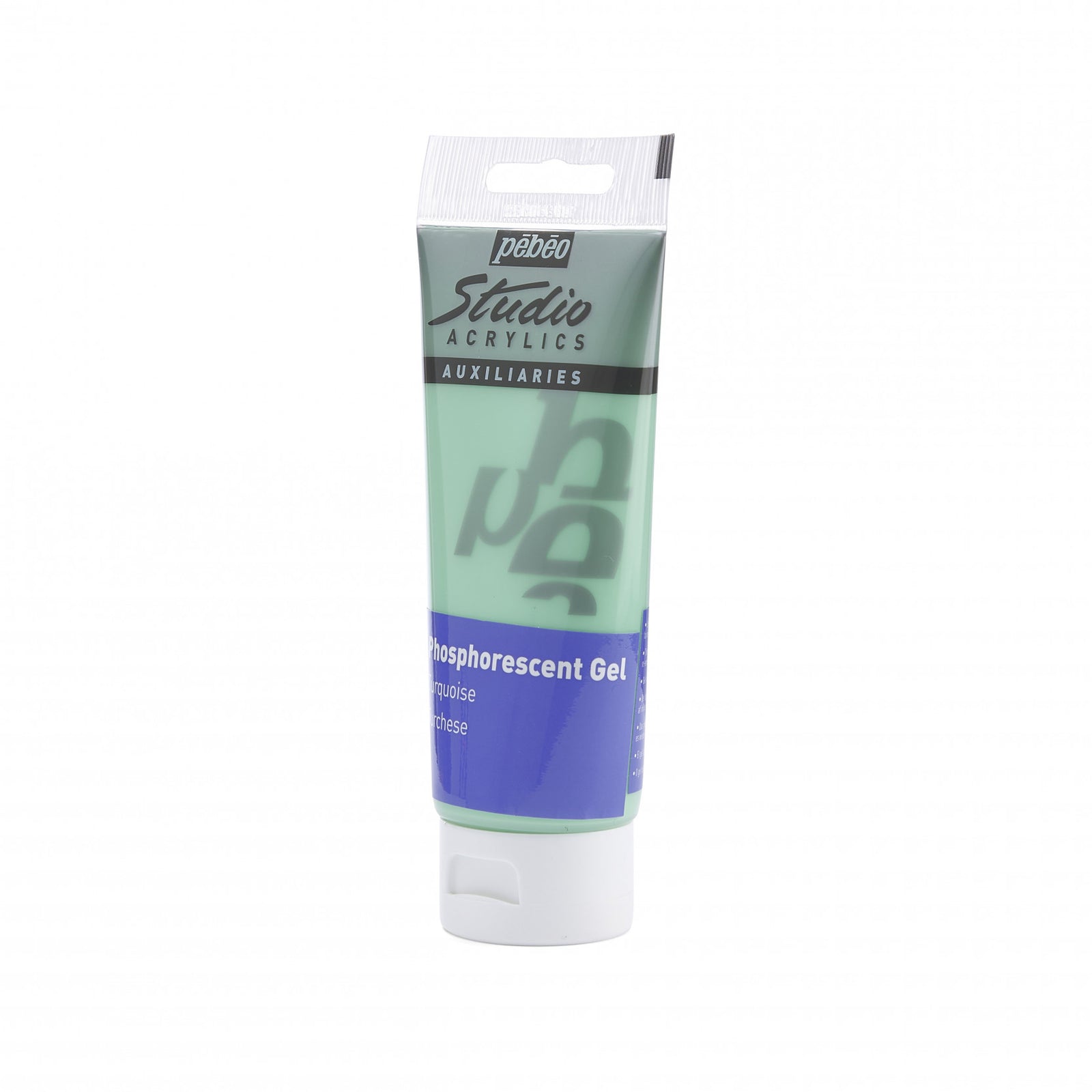 Pebeo Studio akrylový gel 100 ml Phosphorescent Turquoise
