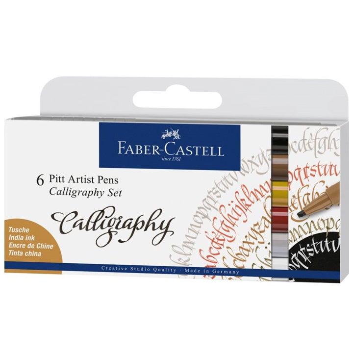 Kaligrafické perá Faber-Castell Pitt - sada 4 ks