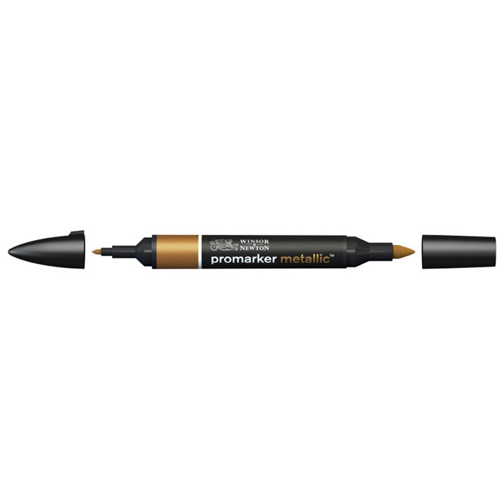 Popisovač Winsor & Newton Promarker Metallic – červená zlatá