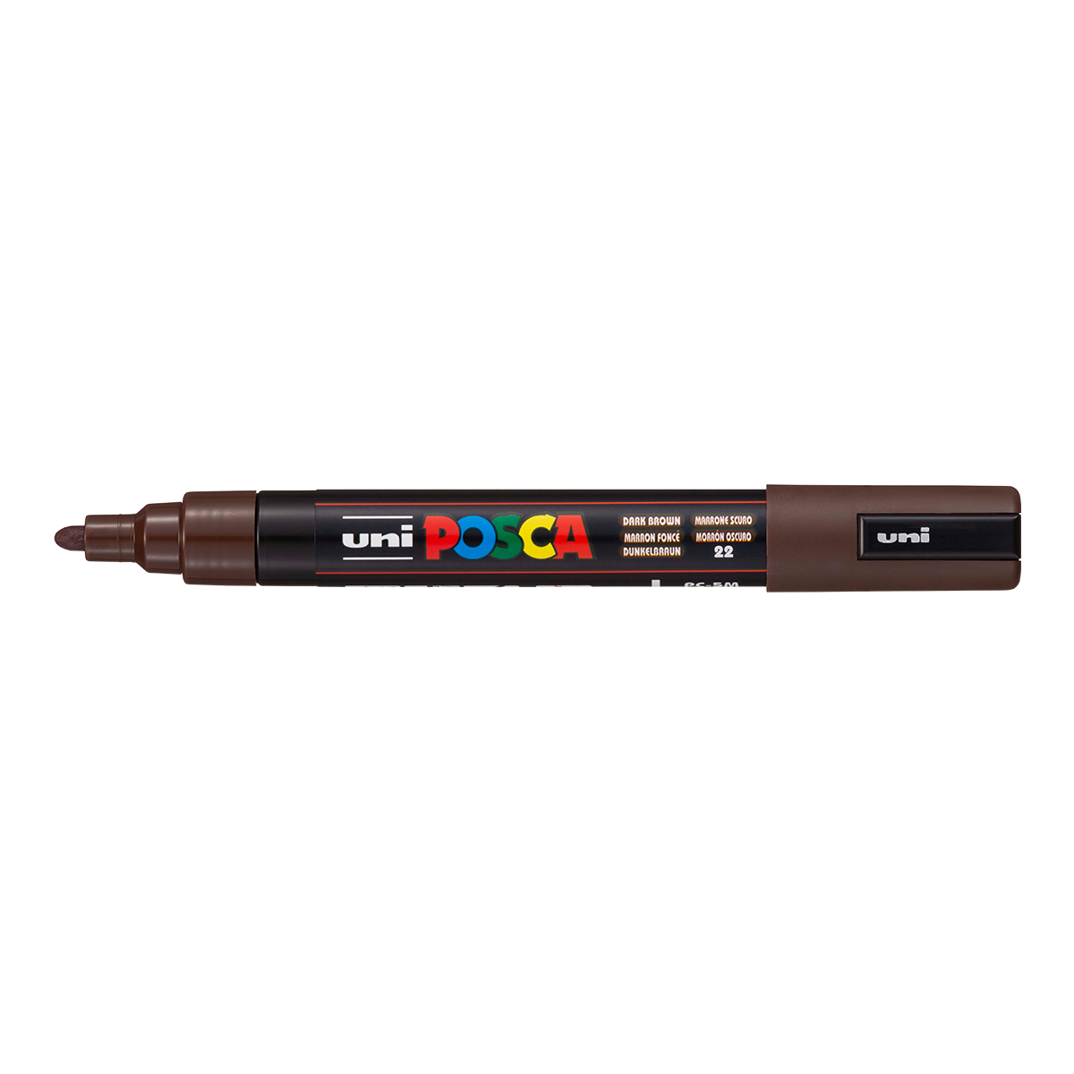 Posca popisovač PC-5M, 1,8 – 2,5 mm, tmavě hnědá (22)