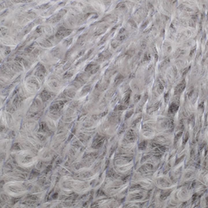 Příze La Mia Alpaca Boucle 50 gr – sivá