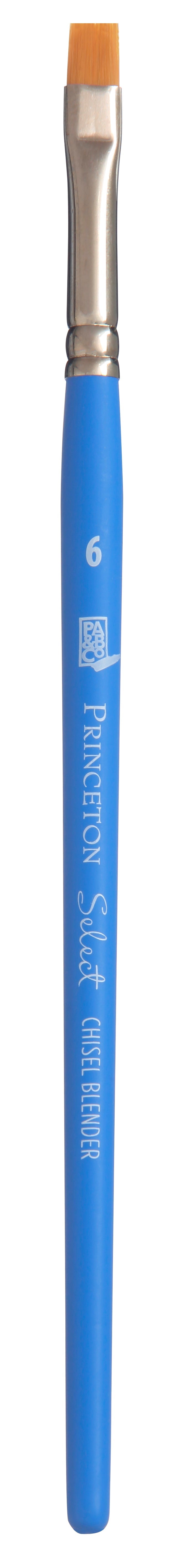 Plochý umělecký štětec PRINCETON Select Chisel Blender s krátkou násadkou – 6