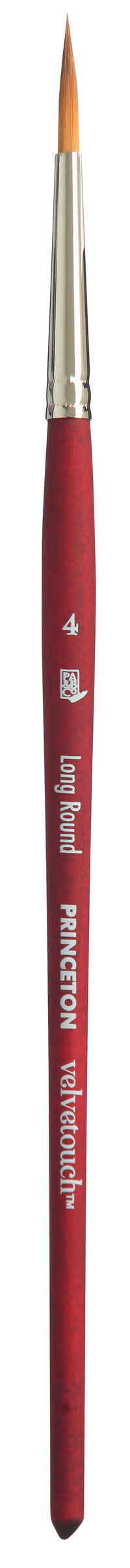 PRINCETON Velvetouch univerzální kulatý štětec Long Round s krátkou násadkou – 4
