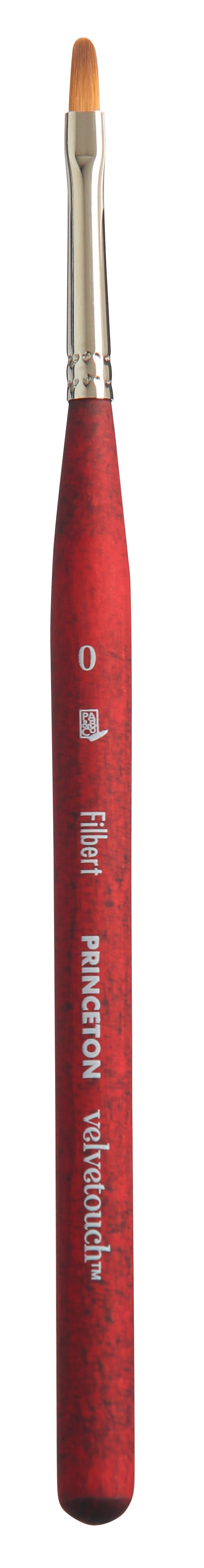 Univerzální štětec PRINCETON Velvetouch Filbert mini velikost 0