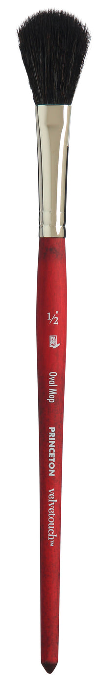 Univerzální štětec PRINCETON Velvetouch Oval Mop s krátkou násadkou