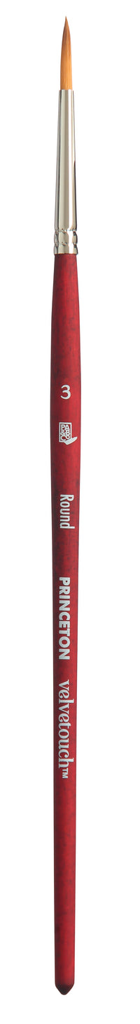 Univerzální kulatý štětec PRINCETON Velvetouch s krátkou násadkou – 3