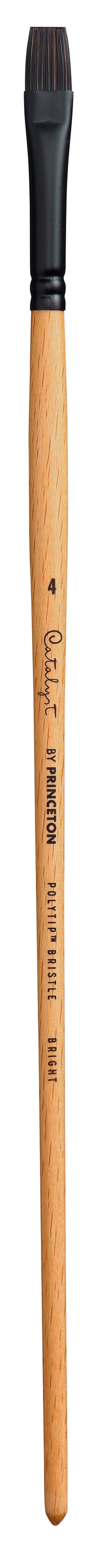 PRINCETON Catalyst Polytip plochý štětec Bright s dlouhou násadkou – 4