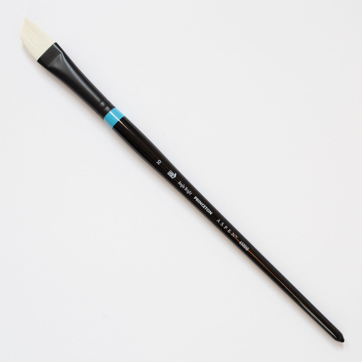 Šikmý umělecký štětec PRINCETON Aspen Angle Bright s dlouhou násadkou