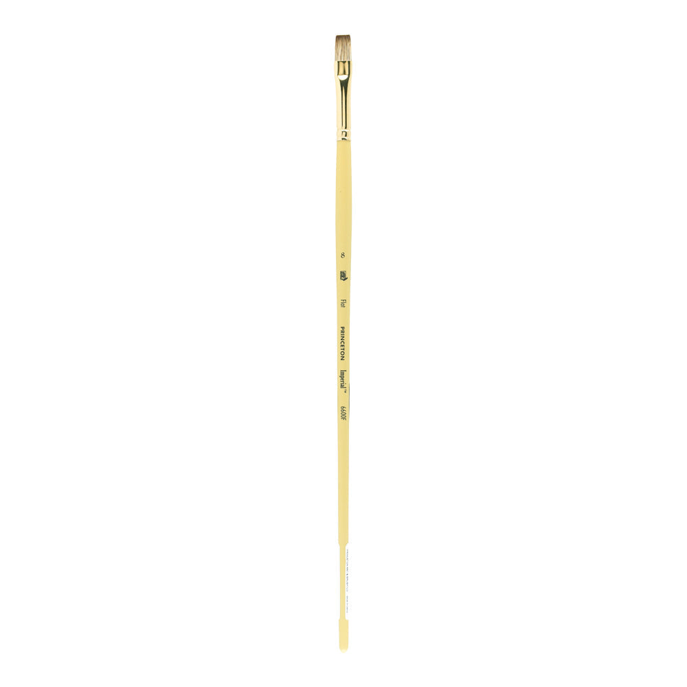 Plochý štětec na olej PRINCETON Imperial Synthetic Mongoose s dlouhou násadou – 8