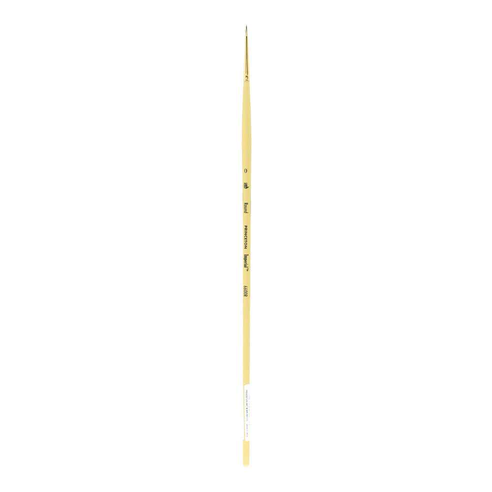 Kulatý olejový štětec PRINCETON Imperial syntetický mongoose s dlouhou násadou – 0