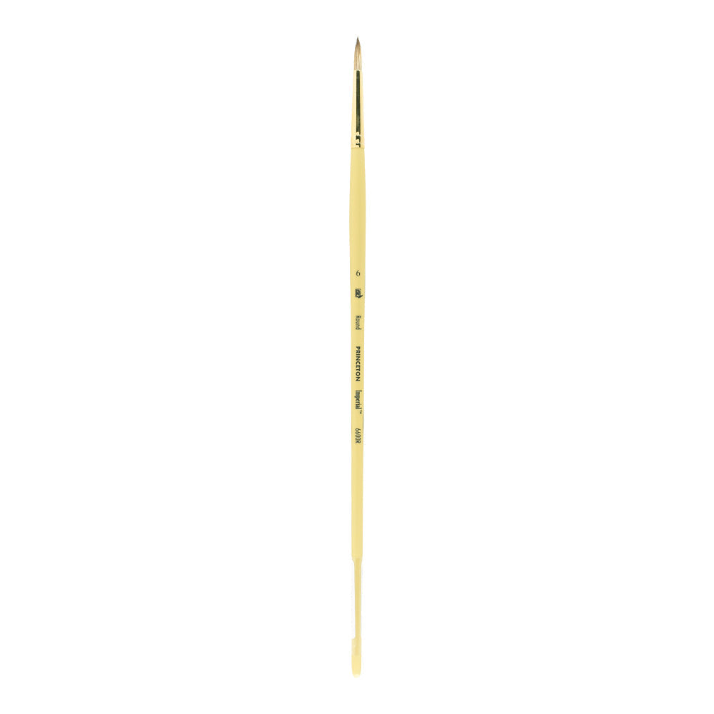 Kulatý olejový štětec PRINCETON Imperial syntetický mongoose s dlouhou násadou – 6
