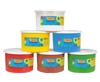 Prstové barvy JOVI 6 x 500 ml - sada 6 ks