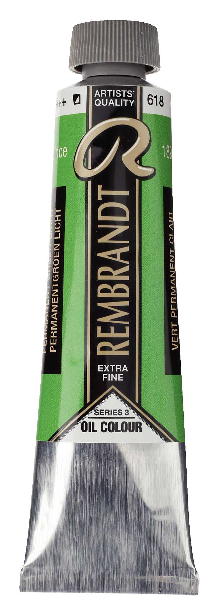 Olejová barva Rembrandt 40 ml – Permanent Green Light