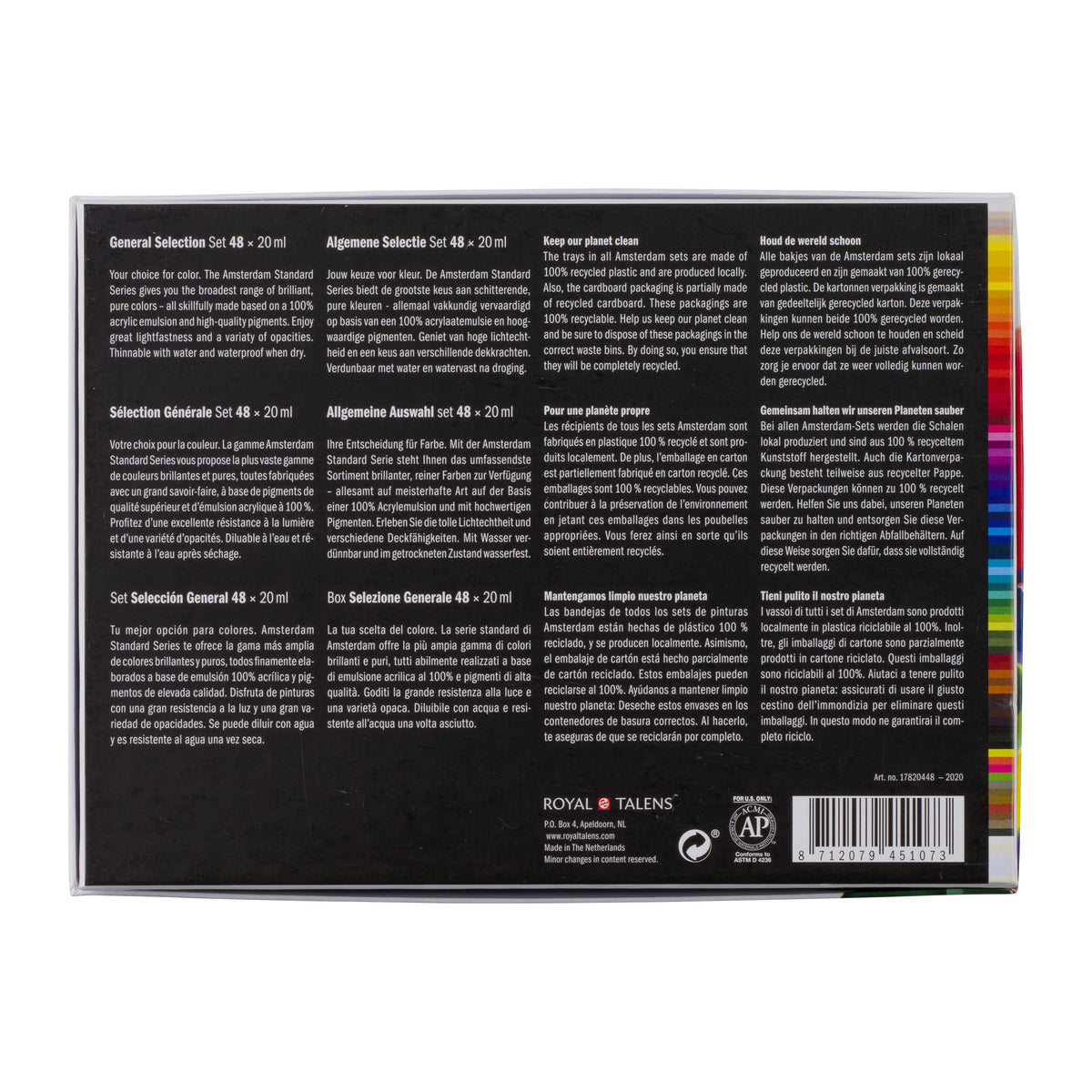 ROYAL TALENS Amsterdam sada akrylových barev General Selection 48 x 20 ml