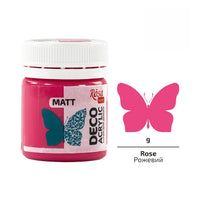 Akryl na dekorace, MATT, 20 ml, ROSA TALENT – Rose mat