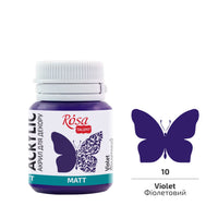 Akryl na dekorace, MATT, 20 ml, ROSA TALENT – Violet mat