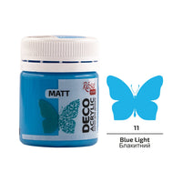 Akryl na dekorace, MATT, 20 ml, ROSA TALENT – Blue Light mat