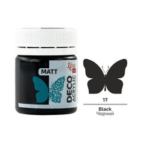 Akryl na dekorace, MATT, 20 ml, ROSA TALENT – Black mat