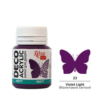 Akryl na dekorace, MATT, 20 ml, ROSA TALENT – Violet Light mat