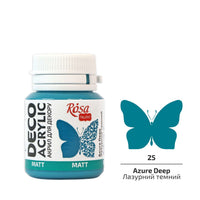 Akryl na dekorace, MATT, 20 ml, ROSA TALENT – Azure Deep mat
