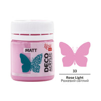 Akryl na dekorace, MATT, 20 ml, ROSA TALENT – Rose Light mat