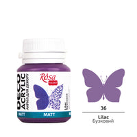 Akryl na dekorace, MATT, 20 ml, ROSA TALENT – Lilac mat