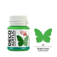 Akryl na dekorace, MATT, 20 ml, ROSA TALENT – Bright Green mat