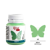 Akryl na dekorace, MATT, 20 ml, ROSA TALENT – Mint mat