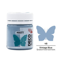 Akryl na dekorace, MATT, 20 ml, ROSA TALENT – Vintage Blue mat