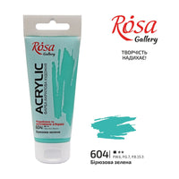 Akrylová barva, 60 ml, ROSA Gallery – Turquoise Green