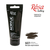 Akrylová barva, 60 ml, ROSA Gallery – Van Dyke Brown