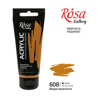 Akrylová barva, 60 ml, ROSA Gallery – Gold Ochre