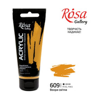 Akrylová barva, 60 ml, ROSA Gallery – Light Ochre