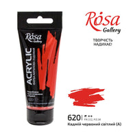 Akrylová barva, 60 ml, ROSA Gallery – Cadmium Red Light